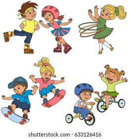 Sport Kid elements set 