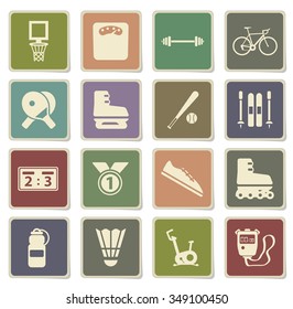 Sport label icons for web