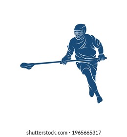 Sport Lacrosse design vector illustration, Creative Lacrosse logo design concept template, symbols icons