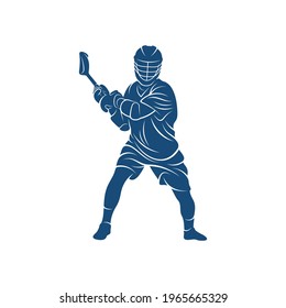 Sport Lacrosse design vector illustration, Creative Lacrosse logo design concept template, symbols icons