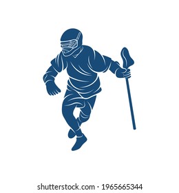 Sport Lacrosse design vector illustration, Creative Lacrosse logo design concept template, symbols icons