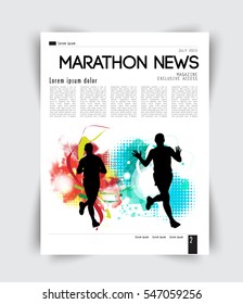 Revista de diseño deportivo, vector