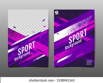 sport Layout , template Design, Abstract Background, Dynamic Poster, Brush Speed Banner, grunge ,Vector Illustration.