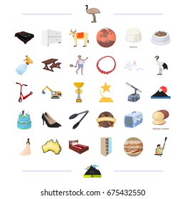 Sport, leisure, industry and other web icon in cartoon style. Cooking, competitions, celebration icons in set collection.