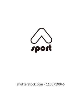 Sport Letter Logo Stock Vector (Royalty Free) 1133719046 | Shutterstock