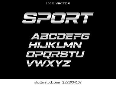 Letras desportivas definidas. Fonte Red race. Alfabeto latino vetor estilo corrida em negrito itálico. Fontes para evento, promoção, logotipo Typeset design