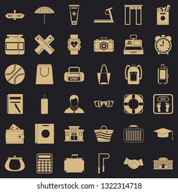 Sport life icons set. Simple style of 36 sport life vector icons for web for any design