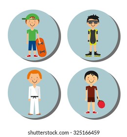 sport lifestyle design, vector illustration eps10 graphic 