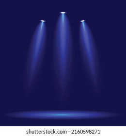 sport light with blue screen