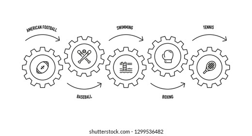 SPORT LINE ICON SET