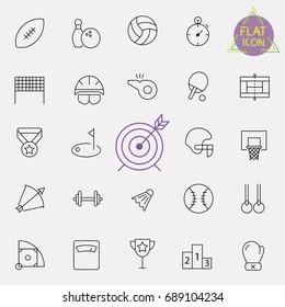 sport line icon set