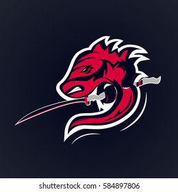 SPORT logo demon Aggressive red