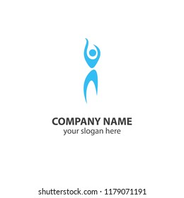 sport logo design element, people logo design vector