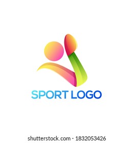 sport logo design premium vector