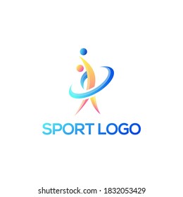 sport logo design premium vector