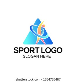 vector de diseño de logotipo deportivo para la salud