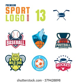 Sport logo design set