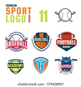 Sport logo design set