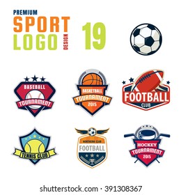 Sport logo design set