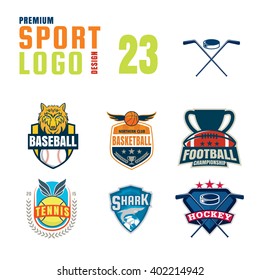 Sport logo design set