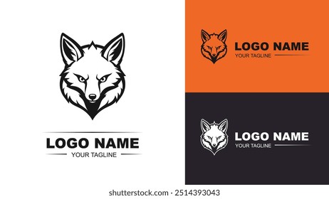 Sport logo fox animal icon illustration.