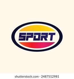 Sport logo and Sports icon design symbol people illustration vector 