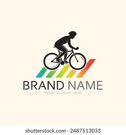 Sport logo and Sports icon design symbol people illustration vector 