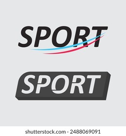 Sport logo and Sports icon design symbol people illustration vector 