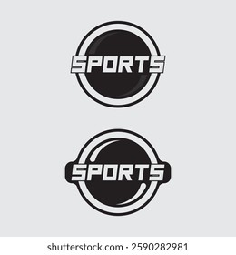 Sport logo and Sports icon design symbol people illustration vector letter and stamp