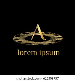 Sport logo vector design letter A