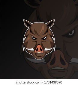 sport logo.
wild boar logo