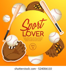 Sport Lover : Sport Equipment Elements : Vector Illustration