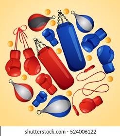 Sport Lover : Sport Equipment Elements : Vector Illustration