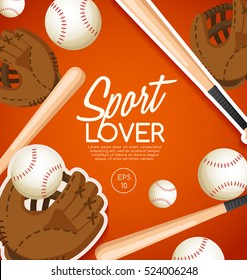 Sport Lover : Sport Equipment Elements : Vector Illustration