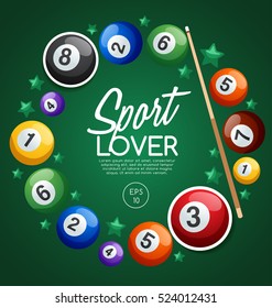 Sport Lover : Sport Equipment Elements : Vector Illustration