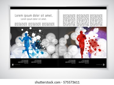 Sport magazine layout