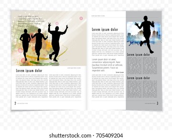 Sport magazine layout