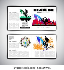 Sport magazine, vector