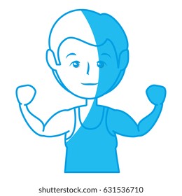 Sport man cartoon
