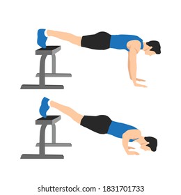 Push Ups Man Illustration Images Stock Photos Vectors Shutterstock