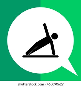 Sport Man Doing Exercise Icon