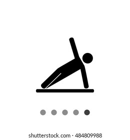 Sport Man Doing Exercise Icon