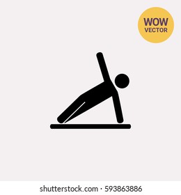 Sport Man Doing Exercise Icon