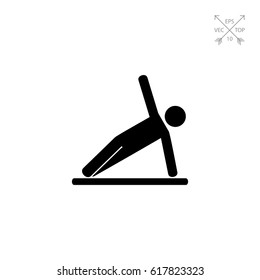 Sport Man Doing Exercise Icon