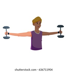 sport man fitness gym practice workout