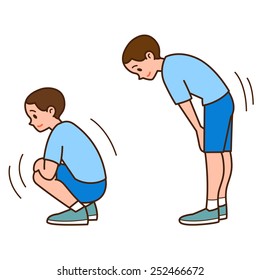 Sport man stretching