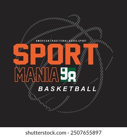 sport mania 98 design typography vector illustration