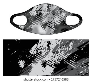 sport masker abstrack background illustration