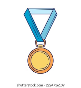 sport medal award icon isolated