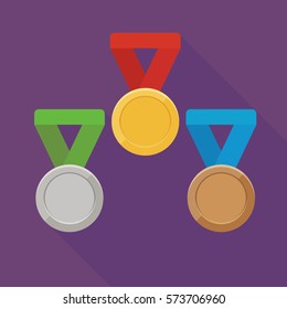 sport medal award purple